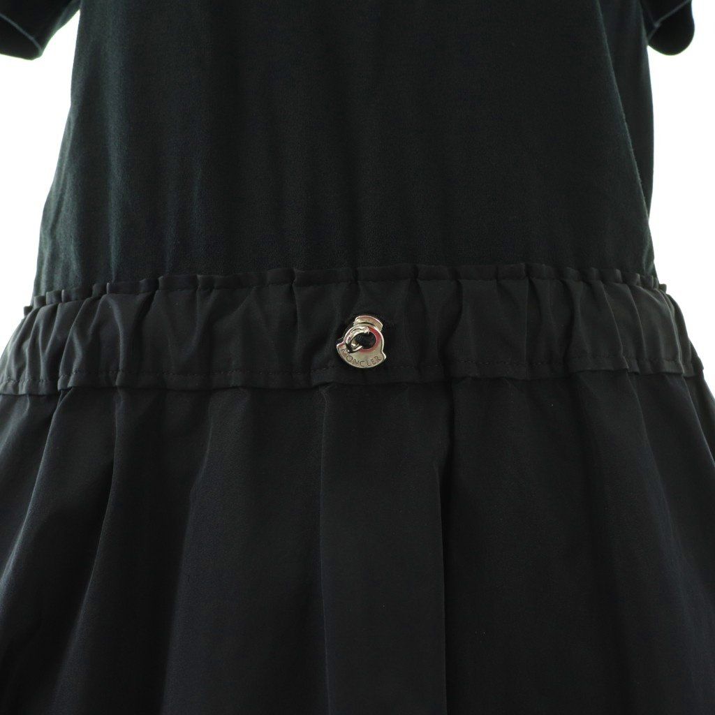 Moncler Abito Dress Contrast Logo Lace S Navy CX — view 4