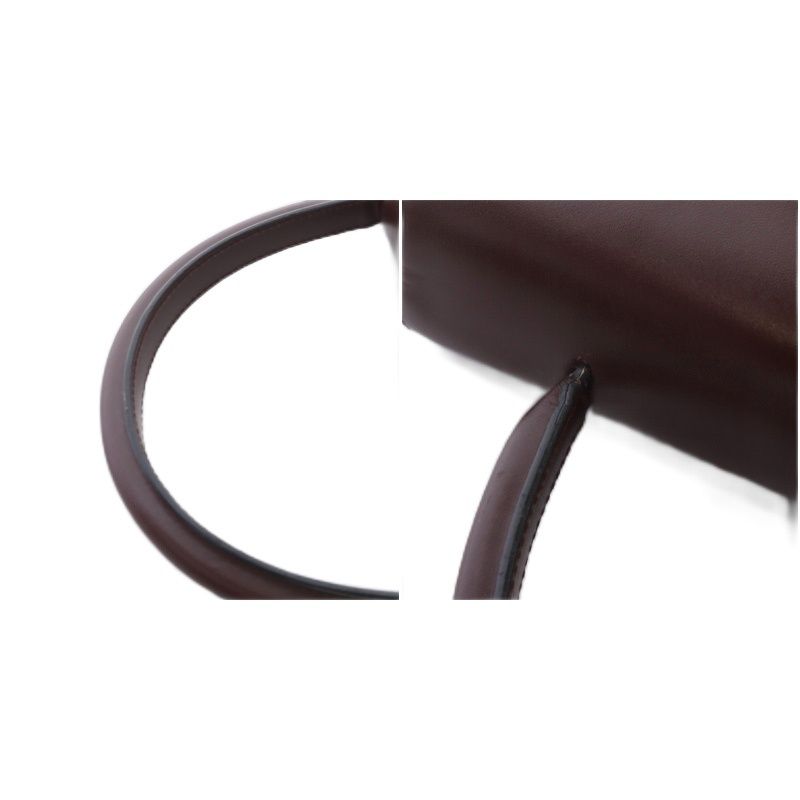 Cartier Must Line Square Bag Handbag One Handle Leather Bordeaux — view 8