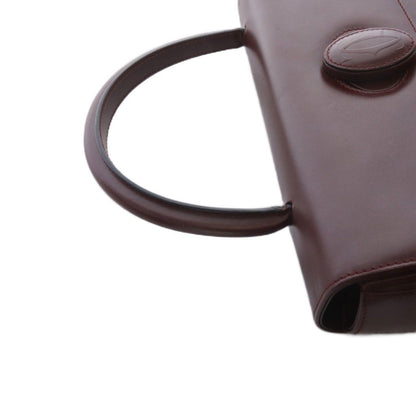 Cartier Must Line Square Bag Handbag One Handle Leather Bordeaux — view 7