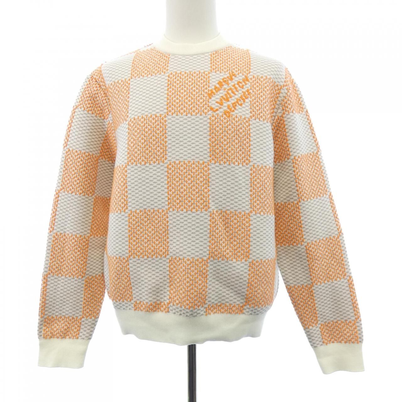 Louis Vuitton Damier Jagade Cotton Pullover Knit Sweater