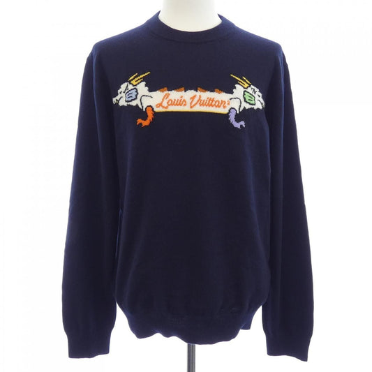 Louis Vuitton Intarsia Jacquard Graphic Cashmere Neck Knit Sweater