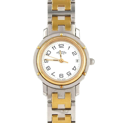Hermes Clipper Quartz Watch White