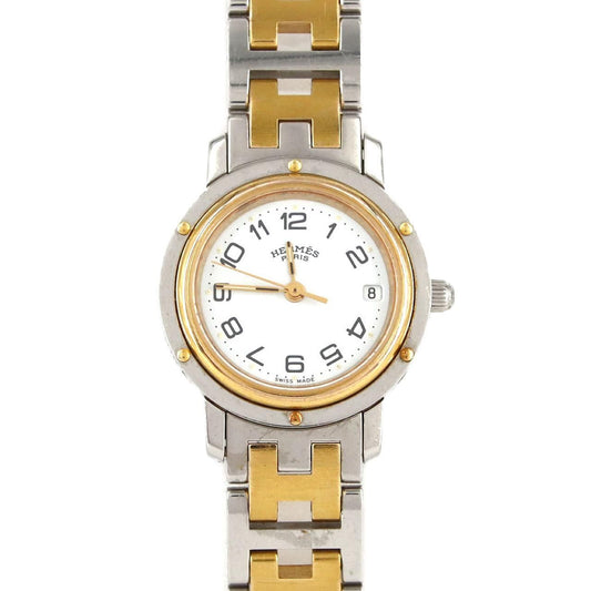 Hermes Clipper Quartz Watch White