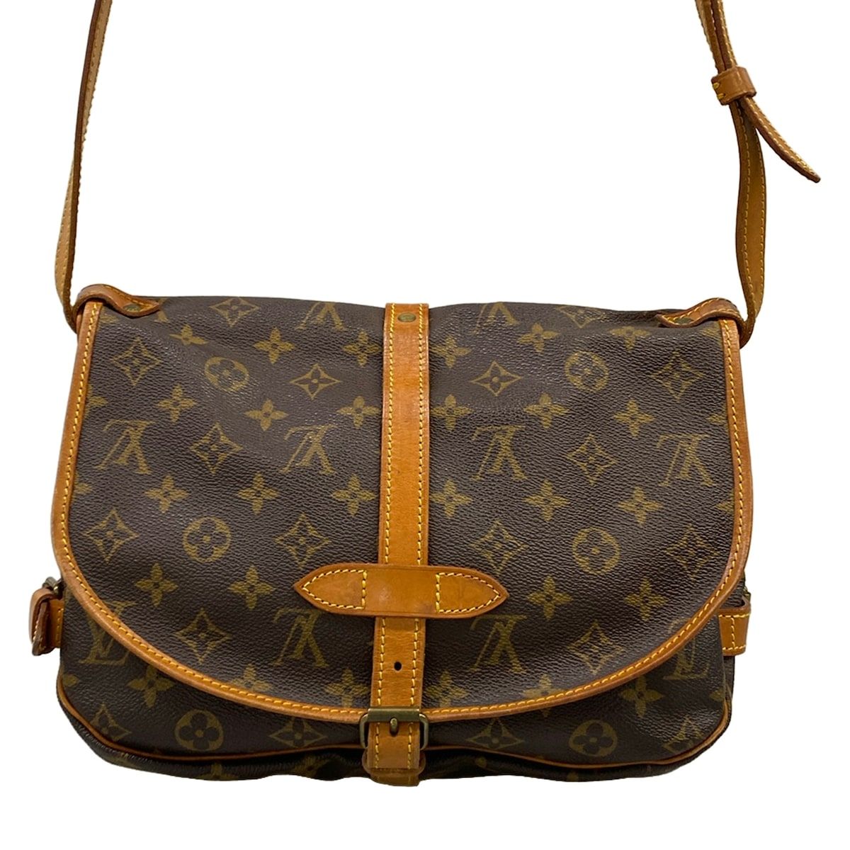 Louis Vuitton Shoulder Bag Monogram Saumur 30 — view 3