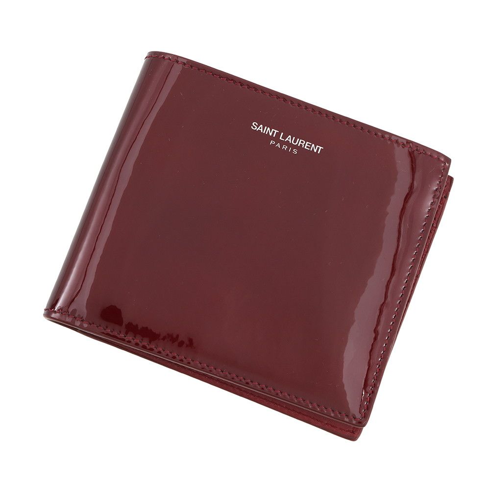 Saint Laurent Paris Bifold Wallet East Waist Patent Leather