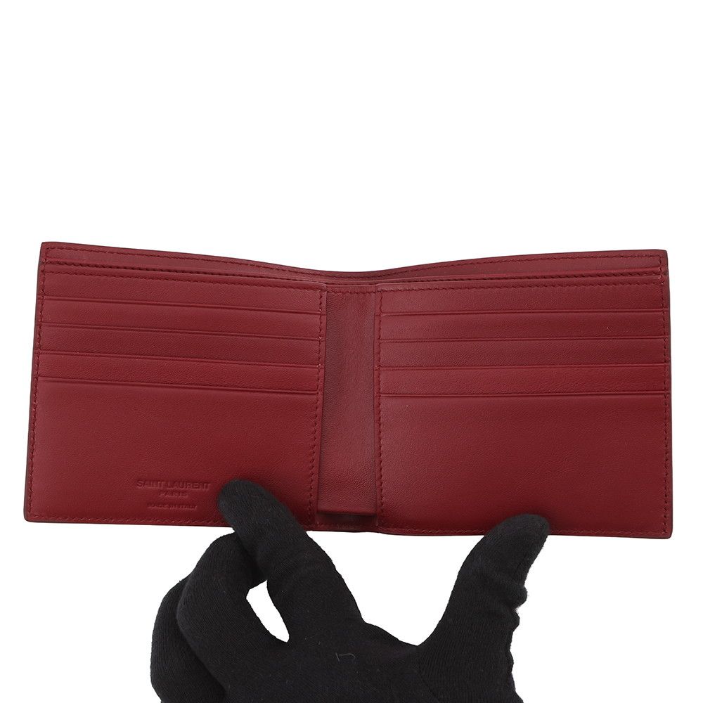 Saint Laurent Paris Bifold Wallet East Waist Patent Leather — view 4