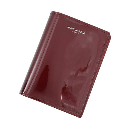 Saint Laurent Paris Bifold Wallet Cles Git Card Patent Leather