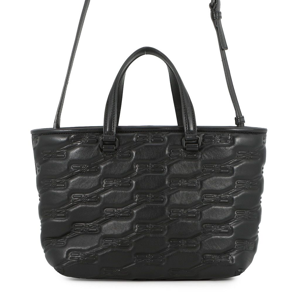 Balenciaga Handbag Signature BB Monogram Small 2-Way Shoulder Black