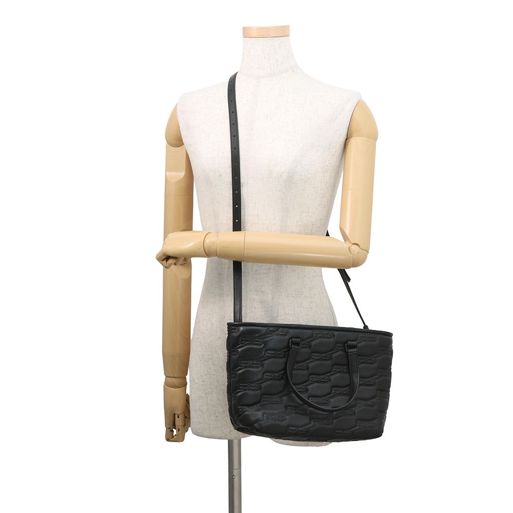 Balenciaga Handbag Signature BB Monogram Small 2-Way Shoulder Black — view 5
