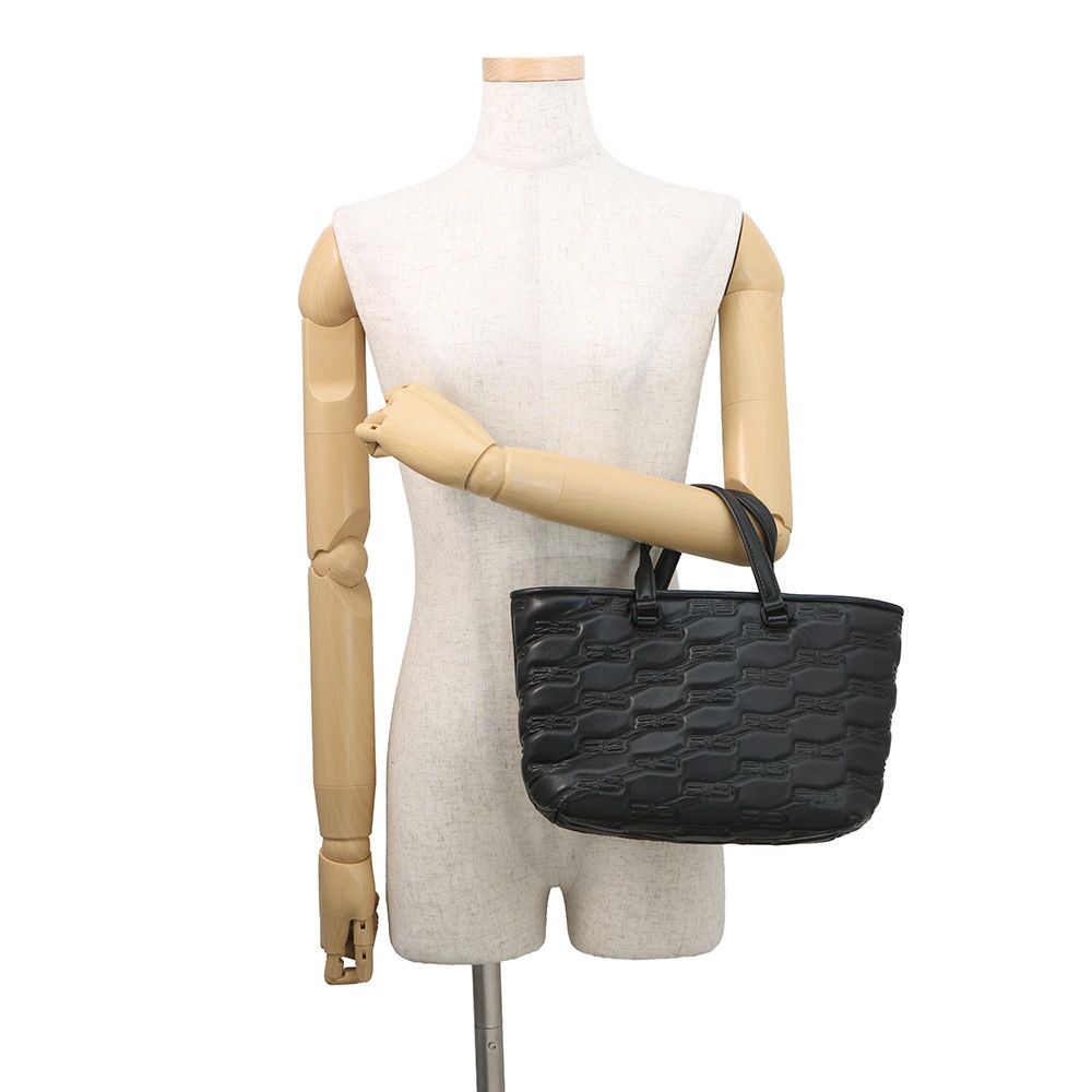 Balenciaga Handbag Signature BB Monogram Small 2-Way Shoulder Black — view 4
