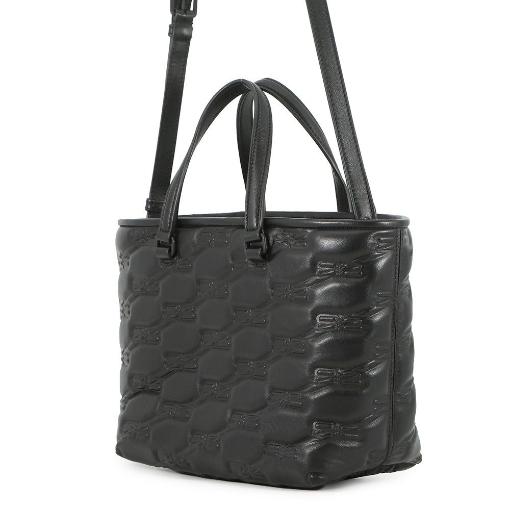 Balenciaga Handbag Signature BB Monogram Small 2-Way Shoulder Black — view 2