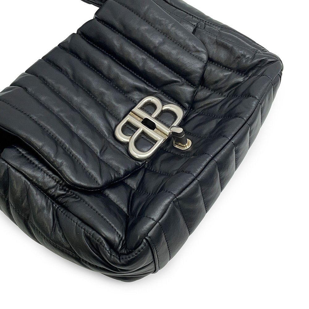 Balenciaga Shoulder Bag Monaco Small Leather Black — view 7