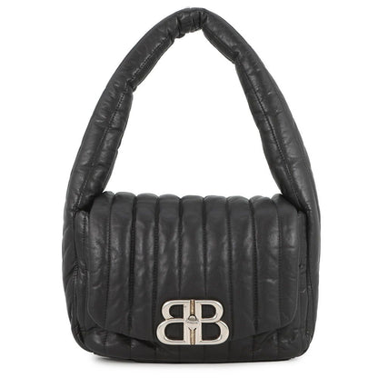 Balenciaga Shoulder Bag Monaco Small Leather Black
