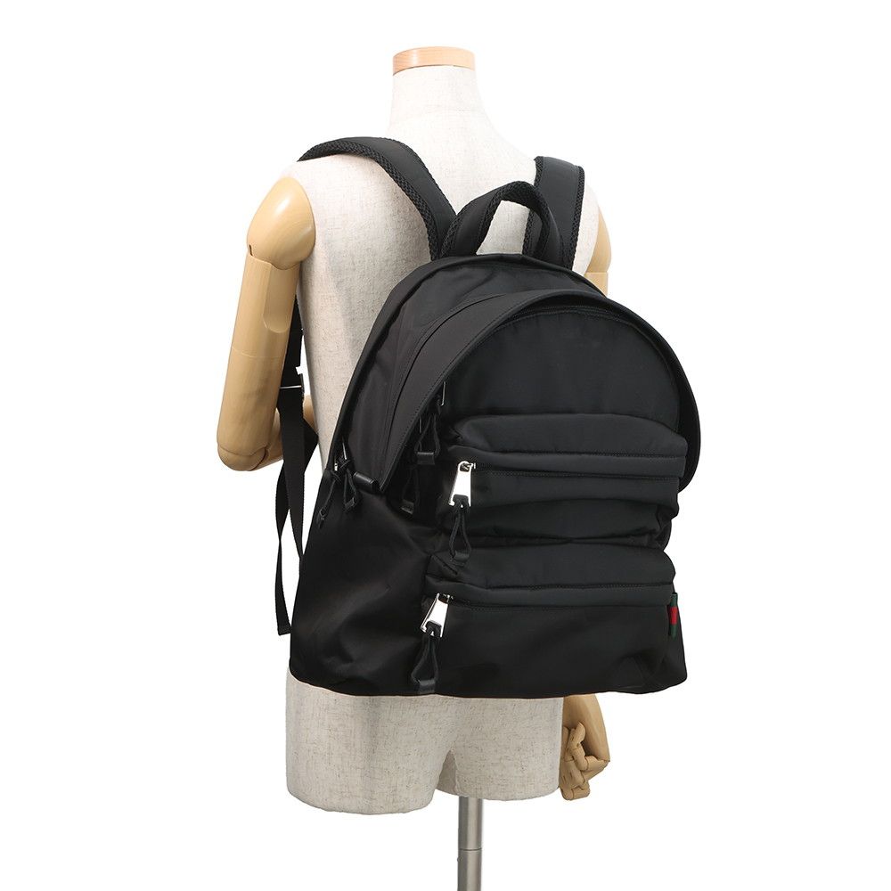 Gucci Sherry Line Backpack Nylon Black — view 4