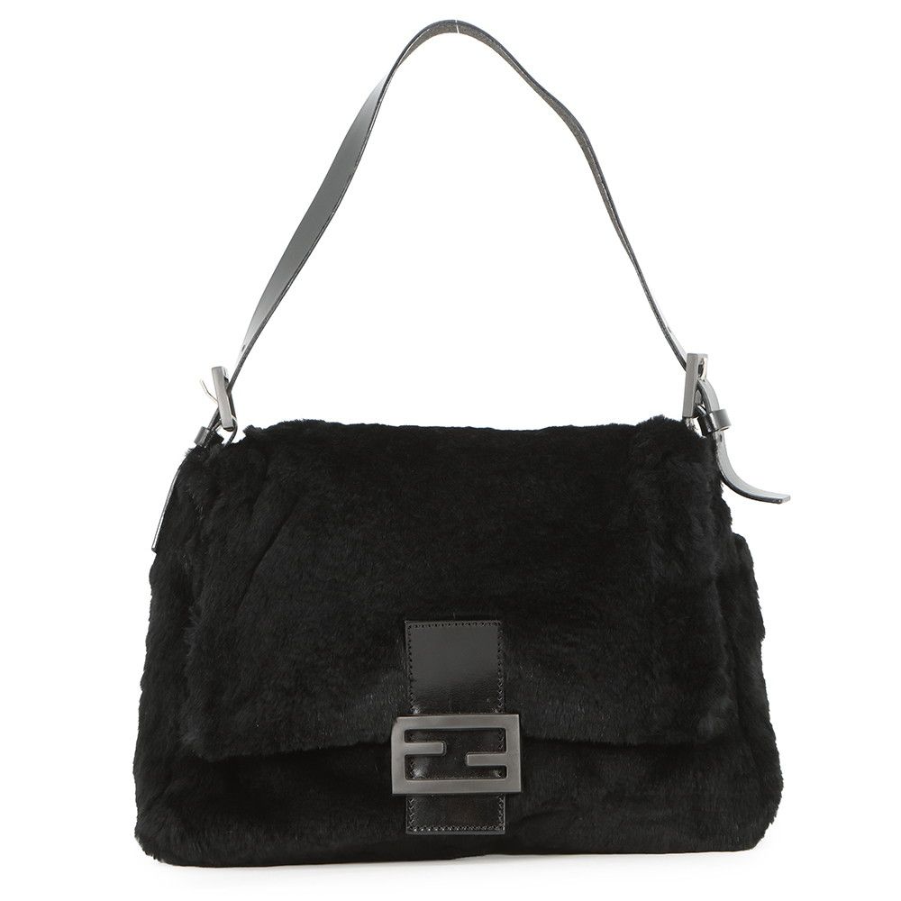 Fendi Mamma Bucket Shoulder Bag Black