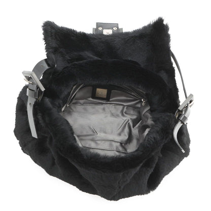 Fendi Mamma Bucket Shoulder Bag Black — view 5