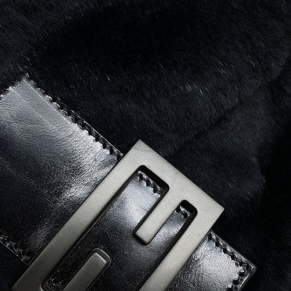 Fendi Mamma Bucket Shoulder Bag Black — view 7