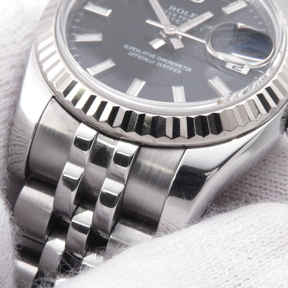 Rolex Datejust Roulette Watch Black Dial — view 5