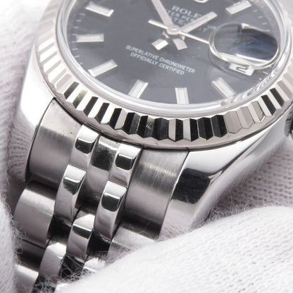 Rolex Datejust Roulette Watch Black Dial — view 5