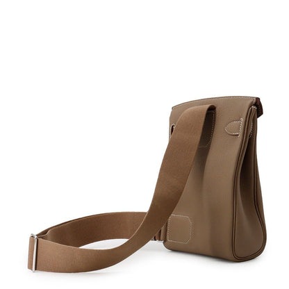 Hermes Belt Bag Kelly Hac a Dos PM Etoupe Silver Togo — view 2