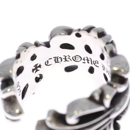 Chrome Hearts Dbl Flrl Crs Double Floral Cross Ring Silver — view 5