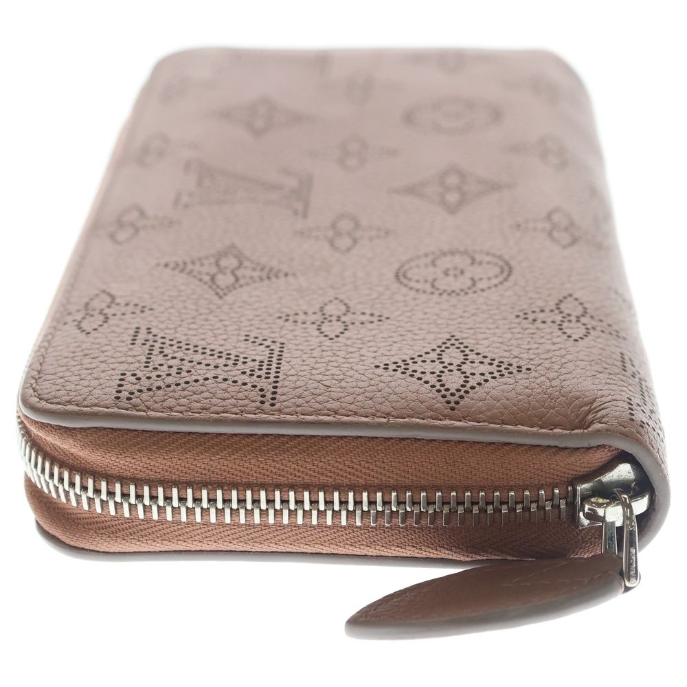 Louis Vuitton Mahina Zippy Wallet Magnolia Card Case Pink Leather Silver — view 3