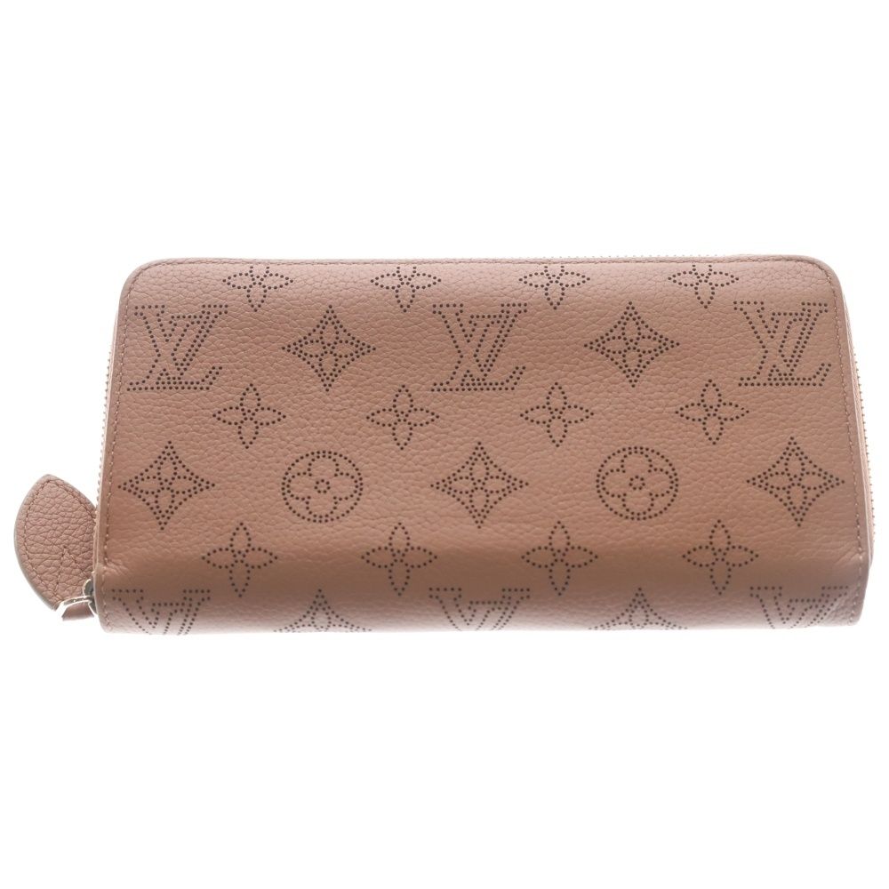 Louis Vuitton Mahina Zippy Wallet Magnolia Card Case Pink Leather Silver
