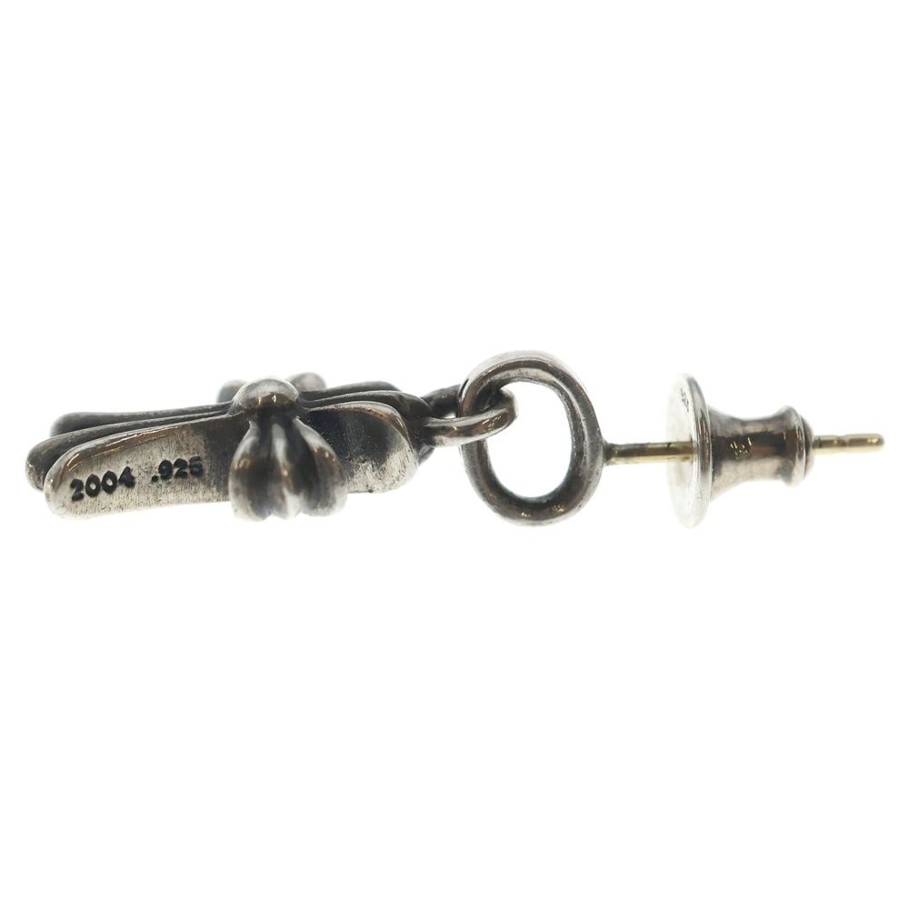 Chrome Hearts Bby Pprchn Baby Fat Cross Drop Earrings Silver — view 3