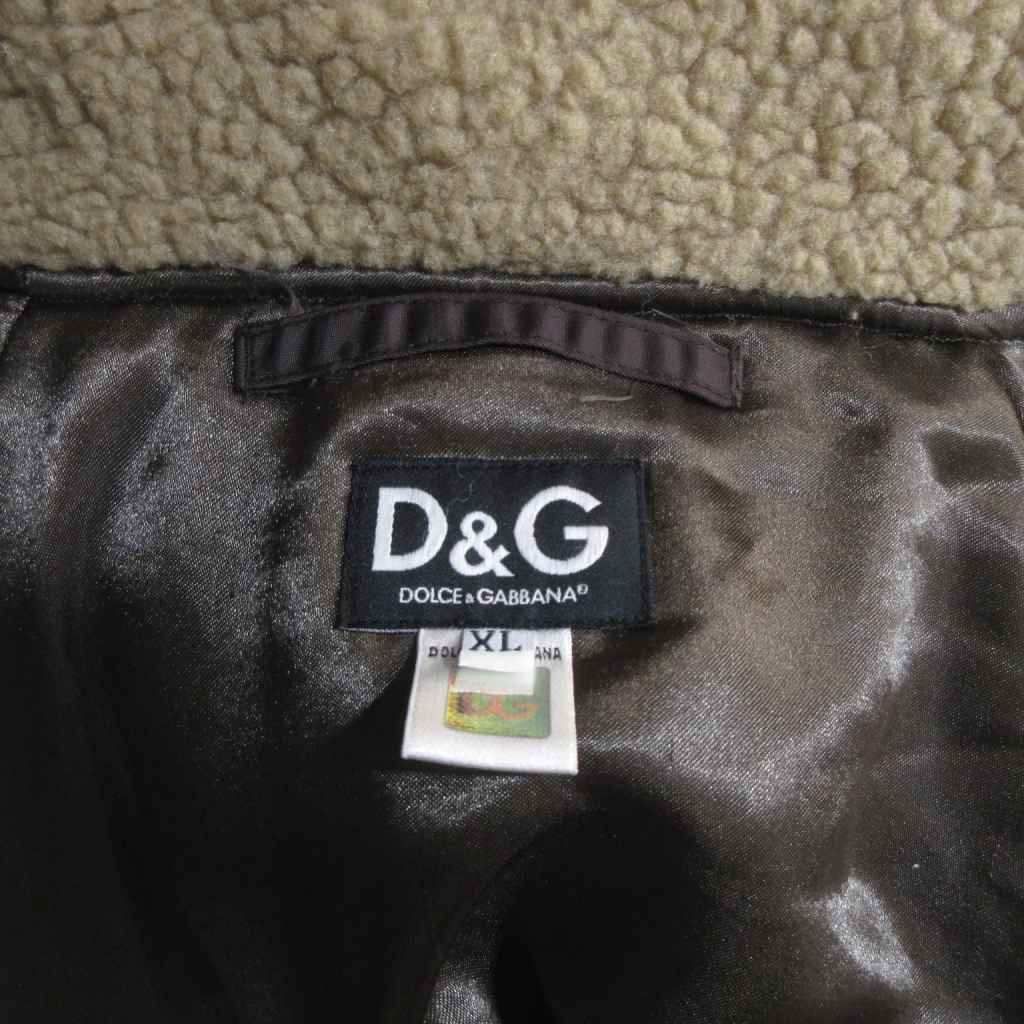 Dolce & Gabbana D&G Coat XL Long Sleeve Boa Lining Hood Drost Length HW — view 5