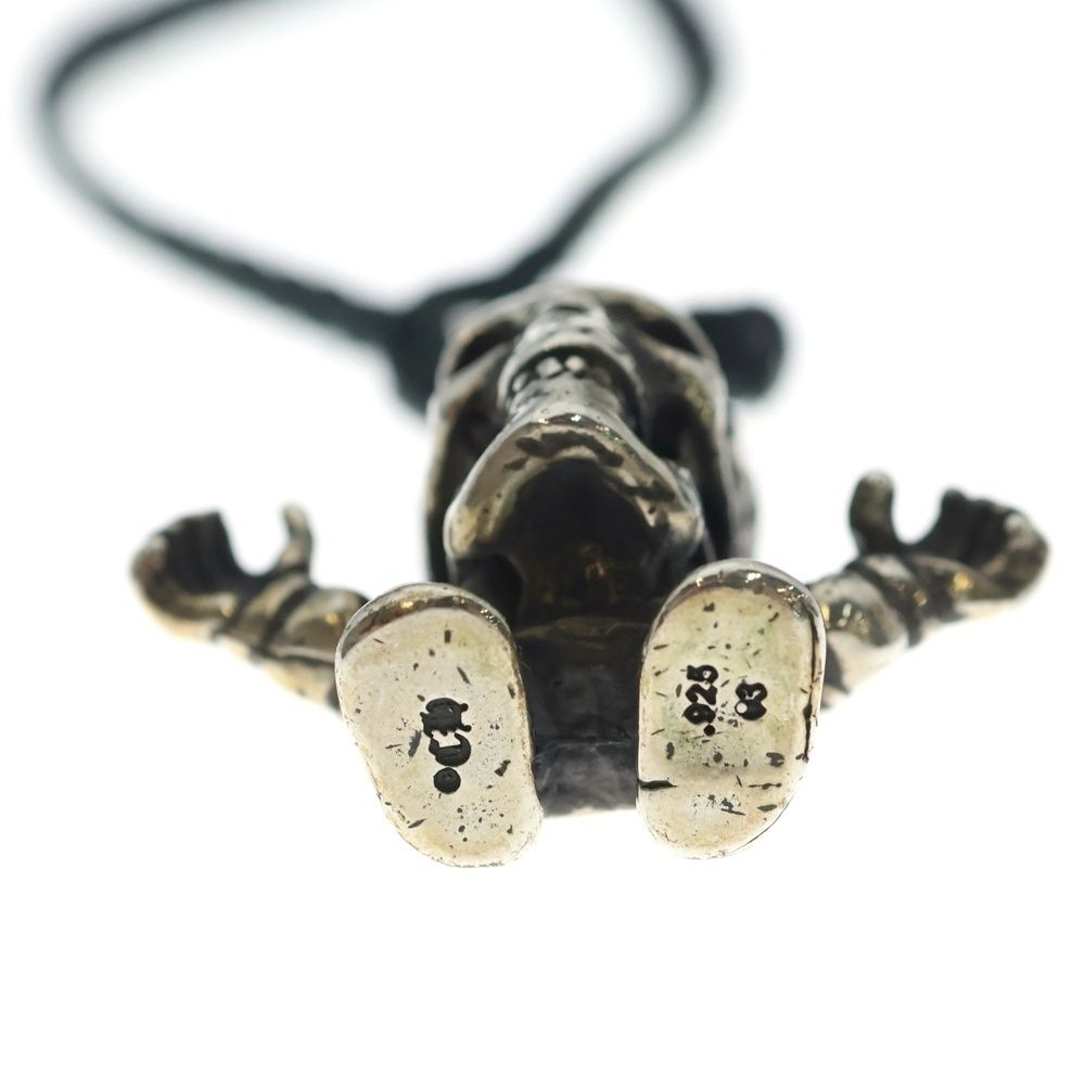 Chrome Hearts Leather Braid Foti Harris Teeter Scroll Blade Necklace Silver — view 5
