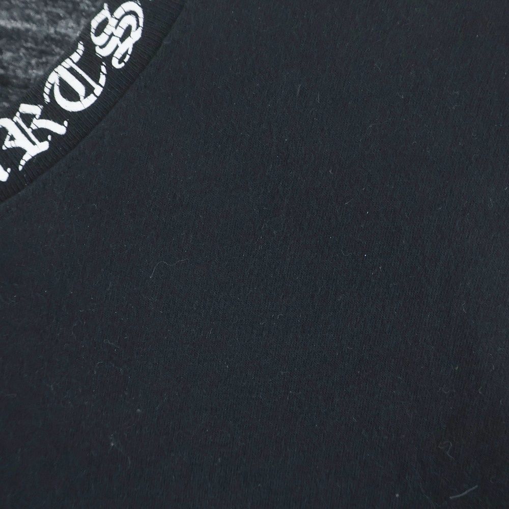Chrome Hearts Neck Logo LS Tee Print Arm Crew Long Sleeve T-Shirt T Black — view 5