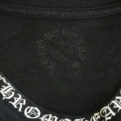 Chrome Hearts Neck Logo LS Tee Print Arm Crew Long Sleeve T-Shirt T Black — view 7