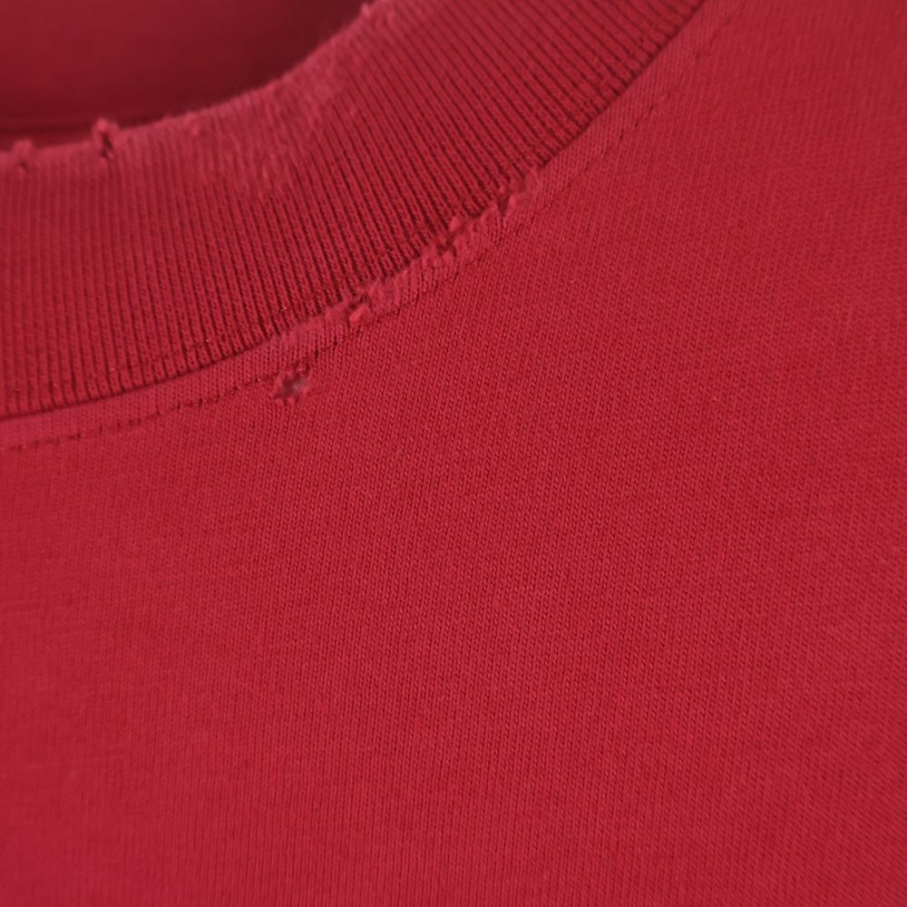 Balenciaga Valentine CD T Shirt Short Sleeve T-Shirt Red — view 4