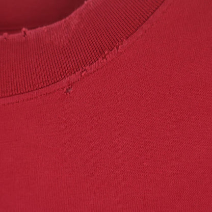Balenciaga Valentine CD T Shirt Short Sleeve T-Shirt Red — view 4