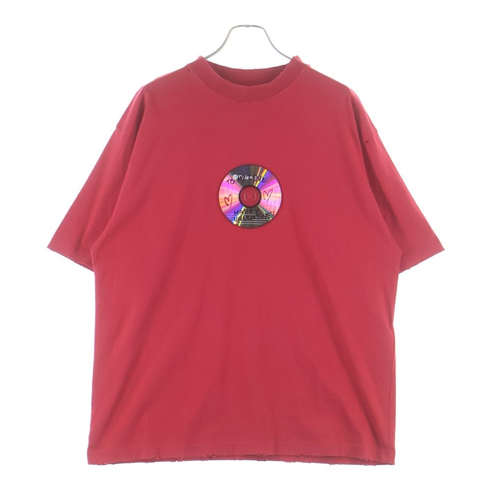 Balenciaga Valentine CD T Shirt Short Sleeve T-Shirt Red