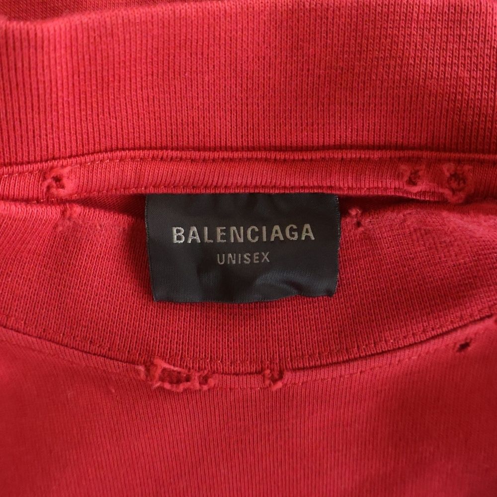 Balenciaga Valentine CD T Shirt Short Sleeve T-Shirt Red — view 6