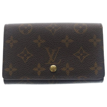 Louis Vuitton Porte Monet Billets Tresor Compact Wallet Bifold Brown