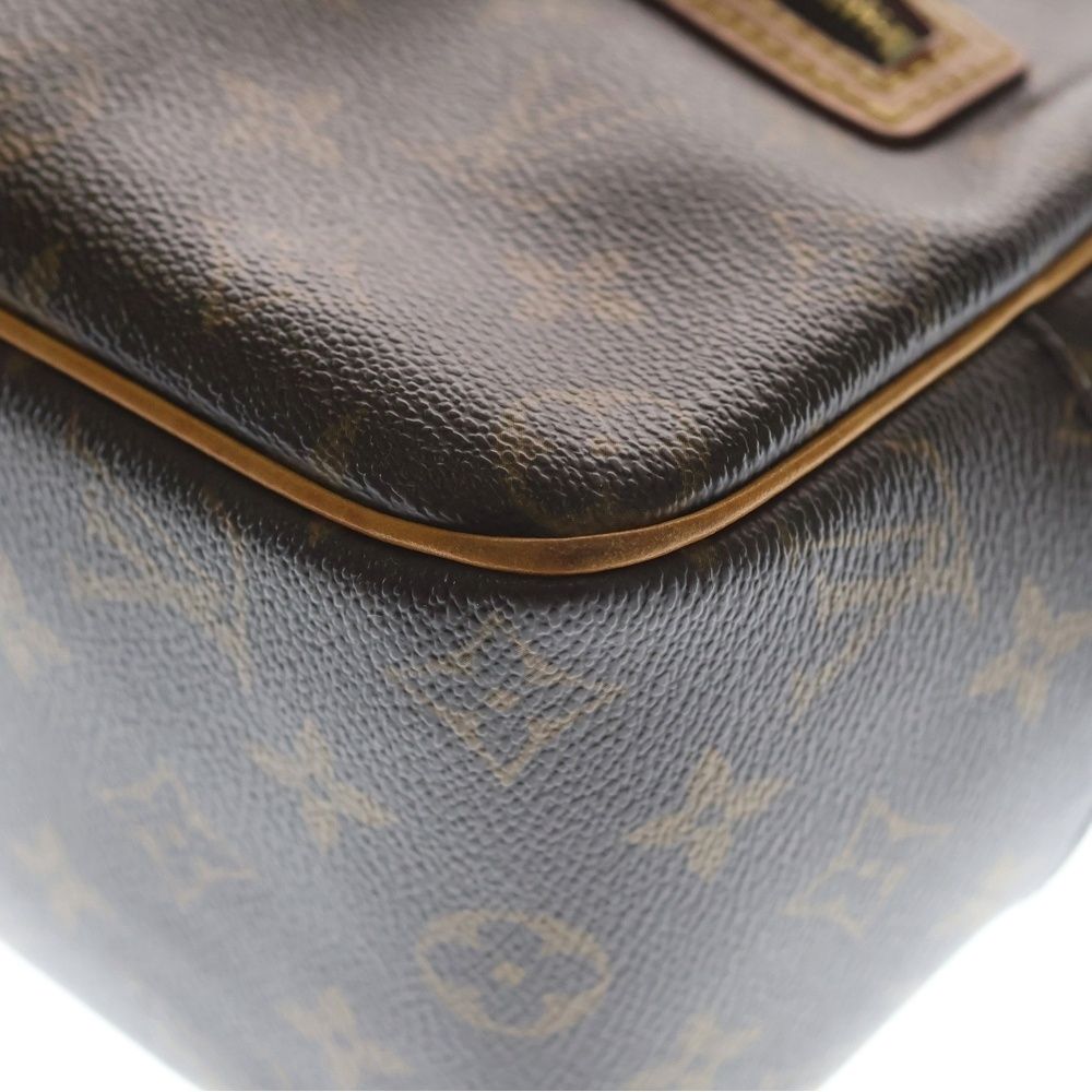 Louis Vuitton Cite MM Monogram Leather Shoulder Bag Gold Brown — view 5