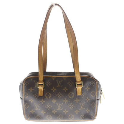 Louis Vuitton Cite MM Monogram Leather Shoulder Bag Gold Brown — view 2