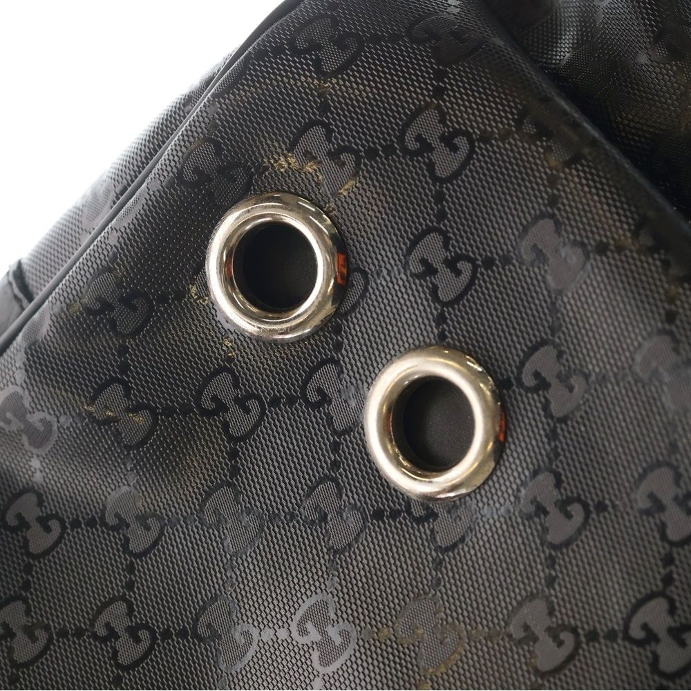 Gucci GG Supreme Allover Pattern Backpack Black — view 5
