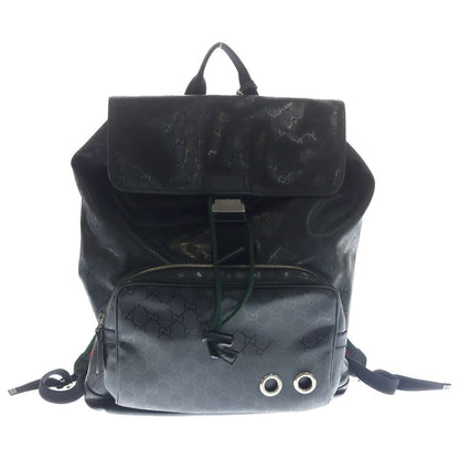 Gucci GG Supreme Allover Pattern Backpack Black