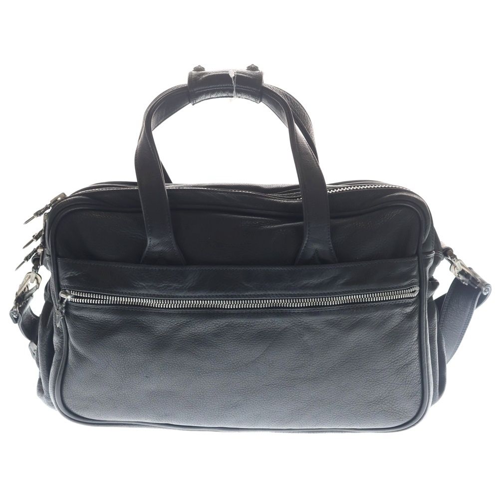 Chrome Hearts Diaper Bag Leather Shoulder 2-Way Handbag Black