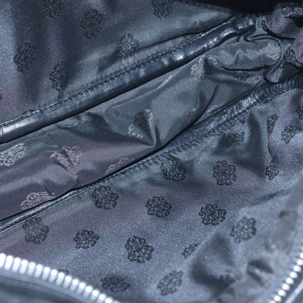 Chrome Hearts Diaper Bag Leather Shoulder 2-Way Handbag Black — view 4