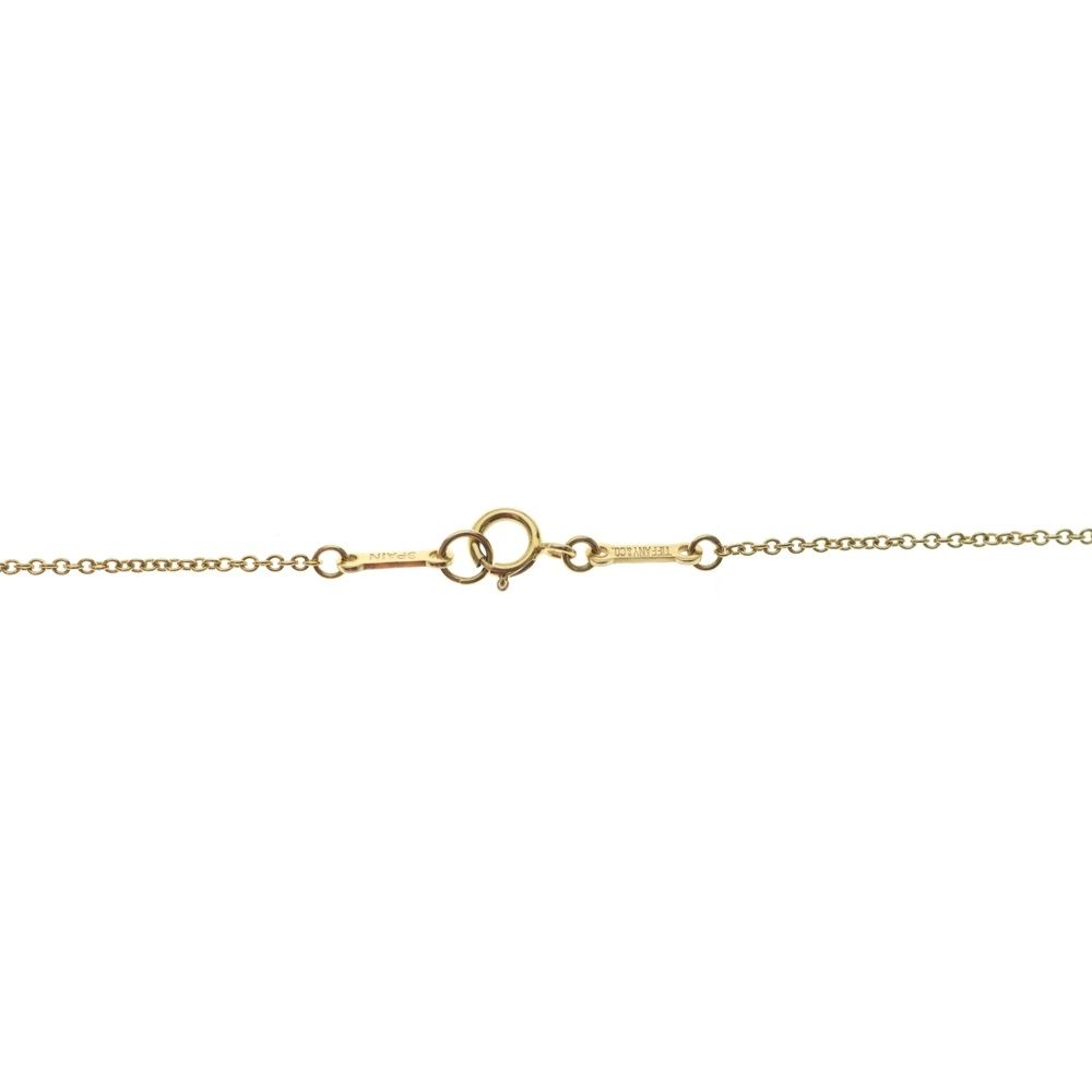 Tiffany & Co Open Heart Necklace Pendant Chain Gold — view 4