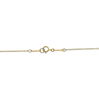 Tiffany & Co Open Heart Necklace Pendant Chain Gold — view 4