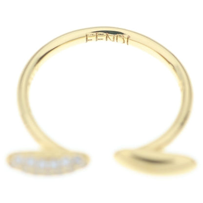 Fendi Fi Ro Ring Line Stone Gold — view 5