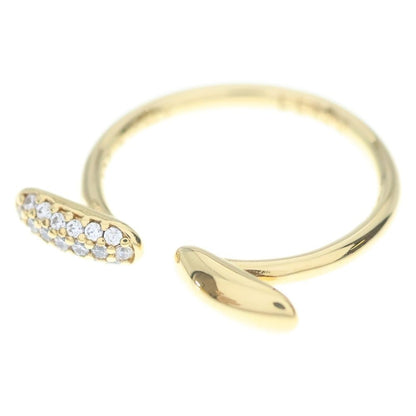 Fendi Fi Ro Ring Line Stone Gold