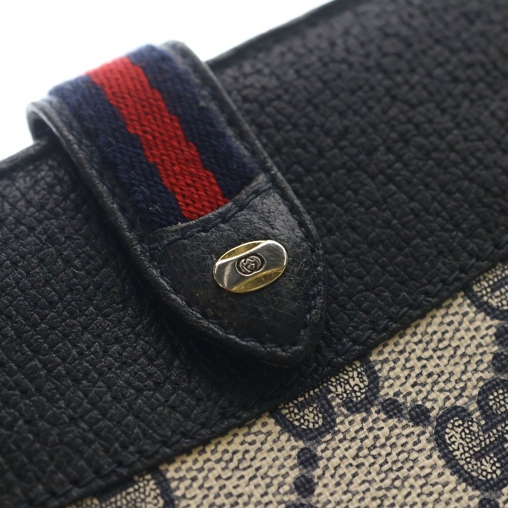 Gucci Vintage Wallet Sherry Line Navy — view 4