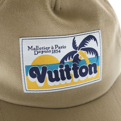 Louis Vuitton Palm Tree Patch Cap Cotton Cap Hat Beige — view 5