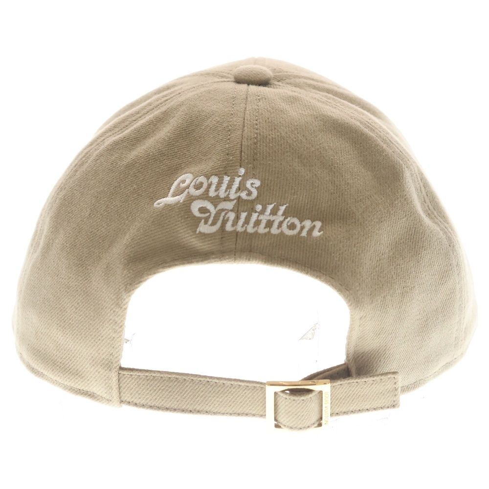 Louis Vuitton Palm Tree Patch Cap Cotton Cap Hat Beige — view 2